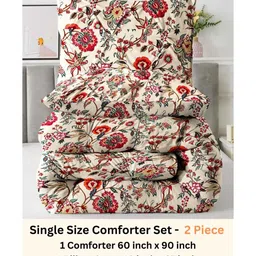the white moss Hannah Pleat Pinch luxurious AC King Comforter with 2 Pillow Cover image 5