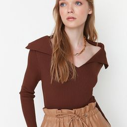 Trendyol Women Brown Pullover-picture-45