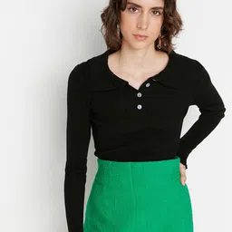Trendyol Women Black Solid Pullover-image-62