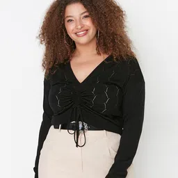 Trendyol Women Black Pullover-picture-9