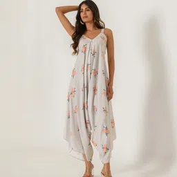 Pasha Printed Shoulder Straps Palazzo Jumpsuit-picture-20