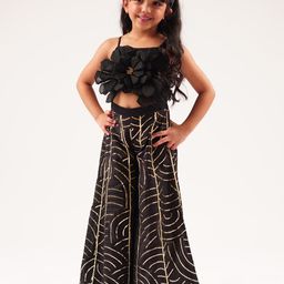LIL DRAMA Girls Printed Cotton Basic Jumpsuit-picture-26