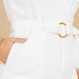 Styli White Basic Jumpsuit image 2