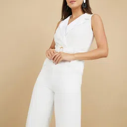 Styli White Basic Jumpsuit image 4