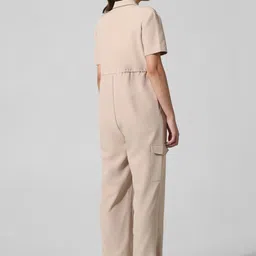 ONLY Onlgabberdine Waist Tie-Up Detail Basic Jumpsuit image 5