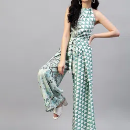 Hencemade Printed Halter Neck Basic Jumpsuit image 5