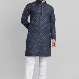 nofilter Men Cotton Blend Kurta Pyjama Set image 2