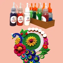 cpyfashion Pack of 10 Rangoli Powder-picture-15