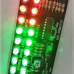 sai robotic KA2281 / TA7666 Stereo Audio Level Indicator Ready Module Sound Audio Spectrum Analyzer DC6V-12V 10 + 10 Segment ( 22 L.E.D. – 2 Blue,12 Green, 8 Red ) with Report Display Lights Electronic Hobby Kit image 2