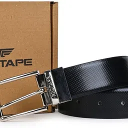 red tape Men Formal Black, Brown Genuine Leather Reversible Belt-picture-28