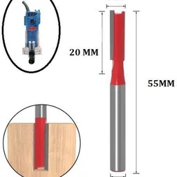 ultratek SHANK(6.35) ( Dia.6 MM) STRAIGHT ROUTER BIT Rotary Bit Set image 2
