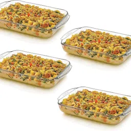 rraarr Glass Serving Bowl Glass Rectangle Microwave Baking Dish, Oven Safe, 1000.ml, serving bowl-picture-21