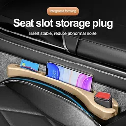 ecom prachi Car Organizer Gap Filler Between Seat and Console Car Side Seat Catcher Trunk Organizer image 3