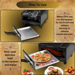 chefman 10 Inch Mini Pizza Maker Oven | Lightweight & Easy-to-Use for Delicious Meals Electric Tandoor image 5