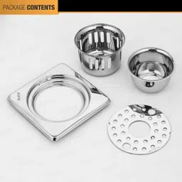 ruhe Floor Stainless Steel Push Down Strainer image 5