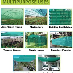 grenfel Green Shade Net 75% 15 ft × 12 ft | UV-Protected HDPE Mesh for Plants & Outdoor Portable Green House image 4