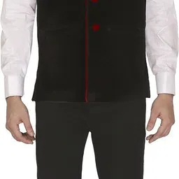 jihuzur Solid Men Waistcoat image 5