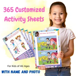 editone Customized 365 Pages Kids Activity Sheets: Personalized with Child's Name, Photo-picture-20