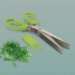 vayax 5 Blade Durable Stainless Steel Food Slicing Cutter Scissor Scissors-picture-18