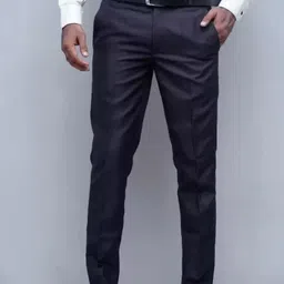 fubar Men Regular Fit Blue Viscose Rayon Trousers-picture-16