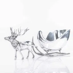Gibox Reindeer Carriage Wine Cooler Ice Cube Bucket Beer Wine Chiller Barware D cor image 3