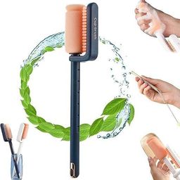 gvj traders Dual Head Rotary Pot Brush Bottle Brush Cleaning Cup Brush (MULTICOLOUR )-picture-9