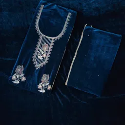 tavi collection Unstitched Velvet Kurta & Palazzo Material Embroidered image 2