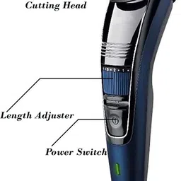 rghfvg New Cordless Hair Trimmer With Stainless Steel Blade Suitable For Men&Women Grooming Kit 60 min Runtime 4 Length Settings image 2