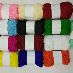 sancheti Hand Knitting Art Craft Soft Fingering Crochet Hook Yarn, Needle Knitting Thread For Wool Ball Hand Knitting Art Craft Soft Fingering Crochet Hook Yarn, Needle Knitting Thread Dyed Multi Color Pack Of 13-picture-12