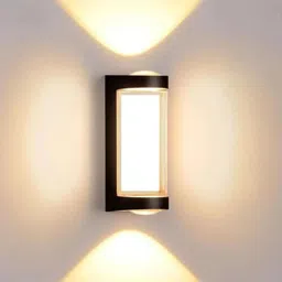 2 Way Profile LED Indoor & Outdoor Lamp Up/Down Right/Left Elevation Light Rustproof & Waterproof Aluminum Body Black (Warm White) Post Light Outdoor Lamp-image-63