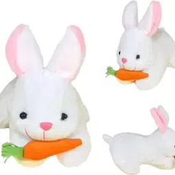mhk RABBIT & BLUE CAP Soft Stuffed Toy - 18 cm image 3