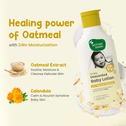 mother sparsh Simply Unscented Baby Lotion With Oatmeal, Fragrance Free Lotion for Babies image 5