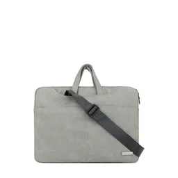 PROBUS Unisex Grey PU Laptop Bag-image-15