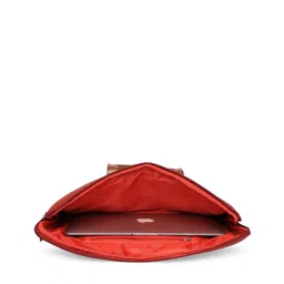GEPACK Unisex Maroon & Brown Laptop Bag image 3