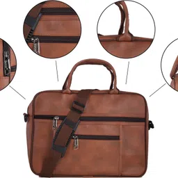 ruzee Men & Women Tan Messenger Bag image 3