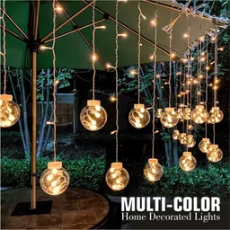LED Curtain String Light 3 Metre 12 Wish Ball 120 8 Mode for Festival Decoration Ceiling Light Ceiling Lamp-image-26