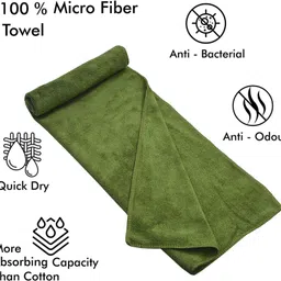 yellow weaves Microfiber 400 GSM Face, Hand, Sport Towel Set image 3