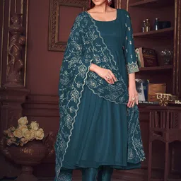 Warthy Ent Semi-Stitched Dress Material-image-21