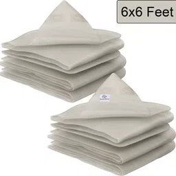 Pack of 2 Waterproof 120 GSM Premium Tarpaulin Tent Tirpal | 6x6 Feet | White Tent - For this versatile tarpaulin offers reliable defence against rain,snow and UV rays.-image-2