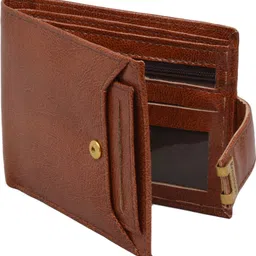 krosshorn Men Casual Brown Artificial Leather RFID Wallet - Regular Size image 2