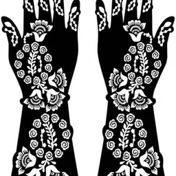 vmens99 Mehndi Stencil Set for Women & Girls | Reusable Bridal & Festival Mehndi M_F305 Hand Mehndi Stencil Stencil-picture-40