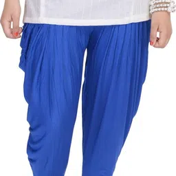 jabama Solid Cotton Lycra Blend Women Harem Pants-picture-22