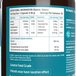 healthkart HK Vitals Fish Oil for Brain, Heart & Joint Health, 90 Softgels image 3