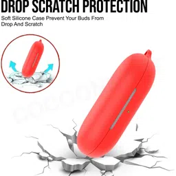 Cocoonkart Silicone Velcro Headphone Case For Silicone Case Cover For Soundcore by Anker V20i image 4