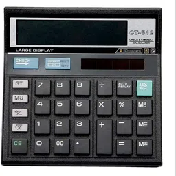 gizmox HIGH QUALITY ATTRACTIVE LARGE HD DISPLAY WITH SOFT TOUCH DUAL POWER FAIR & FAST ELECTRONIC 120 STEPS CHECK & CORRECT HOME SHOP SCHOOL USE BasicCalculator image 2