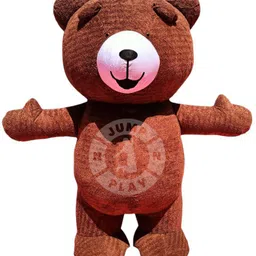 JUMP N PLAY Fur Mascot Bown Teddy Bear Costume With 8 Feet Elders Halloween Costume-image-19