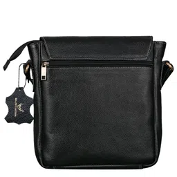 brand leather Black Men & Women Sling Bag - Mini 100% Genuine Leather Cross Body Sling Bag image 2