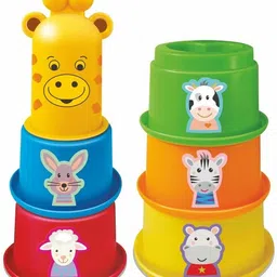 game phactory Stacking Cups with Shapes, Animals & Colors Recognition image 2