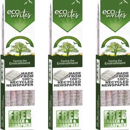 eco writes Newspaper 30 Pencil Set of 3 Pencil-picture-10