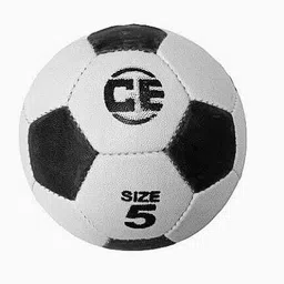 traders swati Traders black and white football size-5 with Air pump ( pack of 1 ) Football - Size: 5 image 2